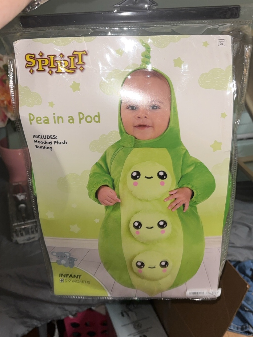 Spirit Infant Pea in a Pod Costume - Bright Green